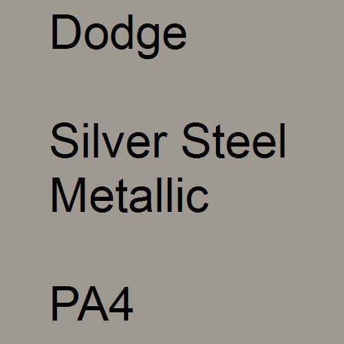 Dodge, Silver Steel Metallic, PA4.